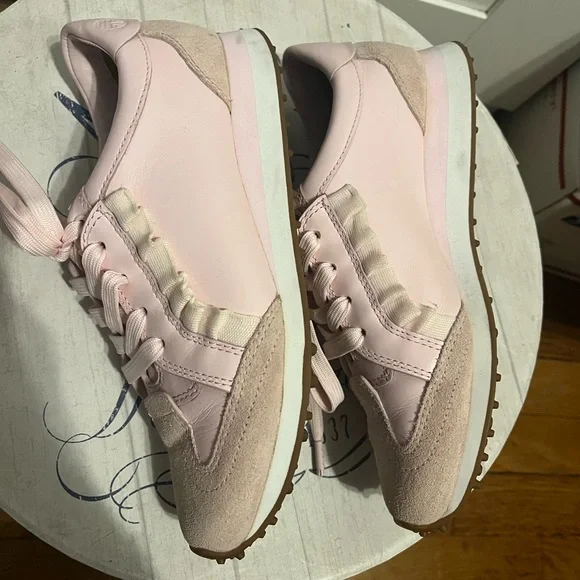 Tory Burch Sport Ruffle Golf Pink Trainers Sneakers - Picture 7 of 11